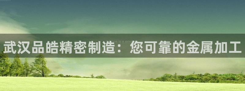 彩神v8下载：武汉品皓精密制造：您可靠的金属加工