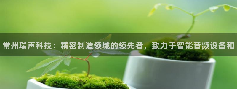 彩神正规吗：常州瑞声科技：精密制造领域的领先者，致力于智能音频设备和