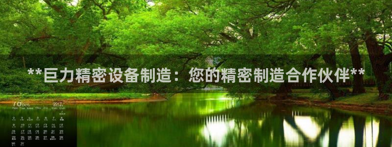 彩神app赚钱是真是假：**巨力精密设备制造：您的精密制造合作伙伴**
