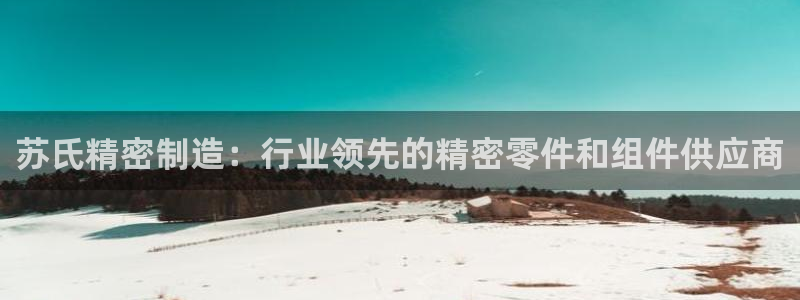 彩神v争霸是啥：苏氏精密制造：行业领先的精密零件和组件供应商