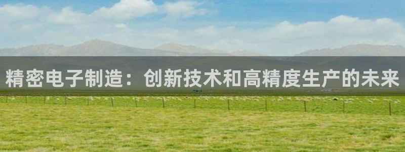 彩神是怎样一个平台：精密电子制造：创新技术和高精度生产的未来
