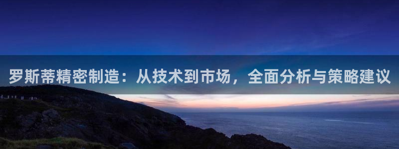 彩神是正规平台吗知乎：罗斯蒂精密制造：从技术到市场，全面分析与策略建议