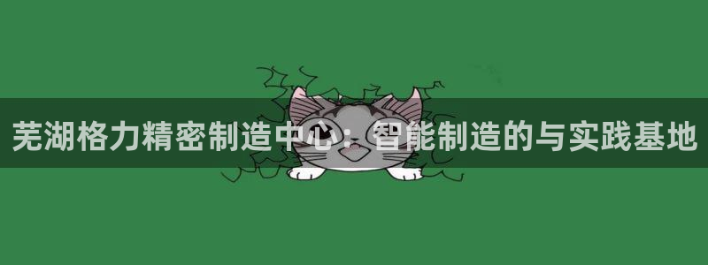 彩神8官网下：芜湖格力精密制造中心：智能制造的与实践基地