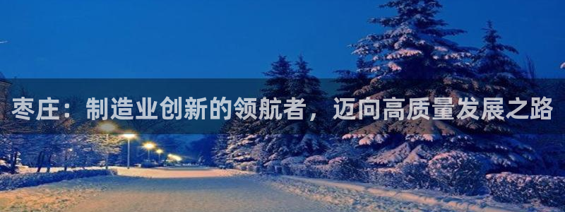 彩神v争霸有限公司：枣庄：制造业创新的领航者，迈向高质量发展之路