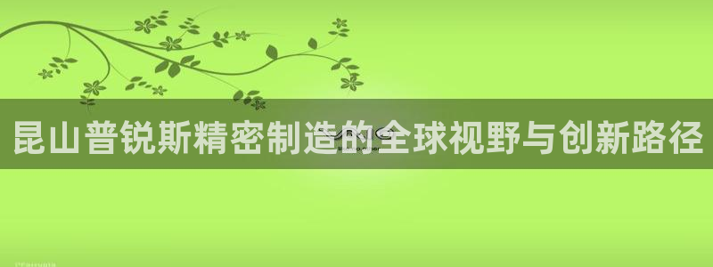 彩神vii购彩l心：昆山普锐斯精密制造的全球视野与创新路径