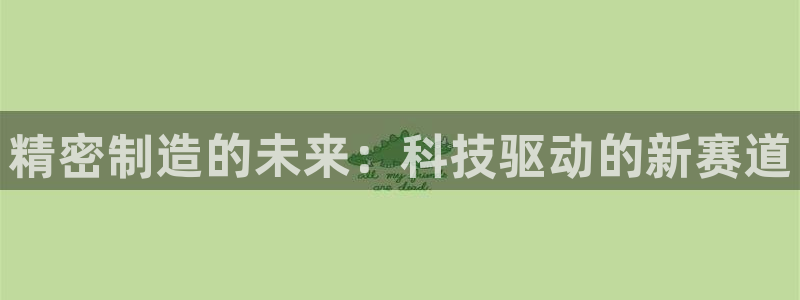 彩神可以提现吗：精密制造的未来：科技驱动的新赛道