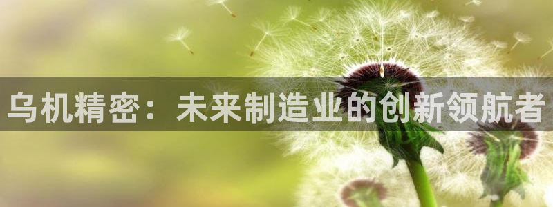 彩神vii购彩l心：乌机精密：未来制造业的创新领航者