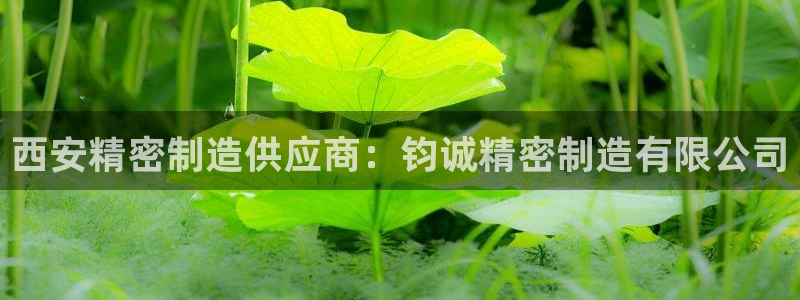 彩神官方登录：西安精密制造供应商：钧诚精密制造有限公司