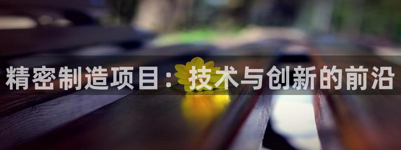 彩神8购彩-购彩大厅：精密制造项目：技术与创新的前沿