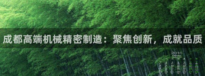 彩神赢的钱是哪里来的：成都高端机械精密制造：聚焦创新，成就品质